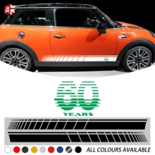 ^#Cheap 2 Pcs 60th Anniversary Car Door Side Stripes Sticker For MINI Cooper S R50 R52 R53 R55 R56 R57 R58 R59 R60 R61 F54 F55 F56 F60 ^#Cheap 2 Pcs 60th Anniversary Car Door Side Stripes Sticker For MINI Cooper S R50 R52 R53 R55 R56 R57 R58 R59 R60 R61 F54 F55 F56 F60