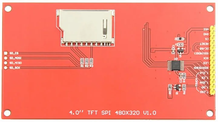 4," дюймовый 480*320 MCU последовательный SPI TFT ЖК-экран с сенсорной панелью встроенный драйвер ST7796S