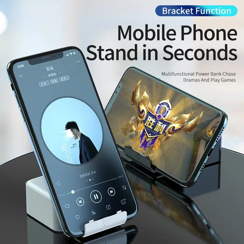 2020 new 2 in 1 10000mah Power Bank Type c USB Port For Phone Wireless Bluetooth Headset stereo noise reduction TWS Headset