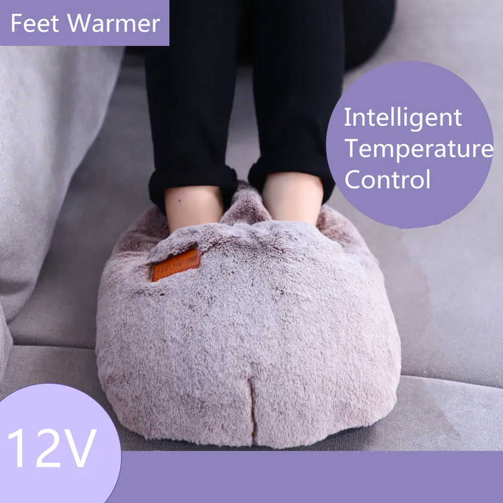 

12V Electric Heated Foot Warmer Heating Pad for Feet Electric Boots Winter Heater Keep Warm Slippers Shoes Cushion Thermal 2019