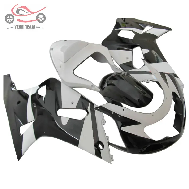 Пользовательские китайские обтекатели комплект для Suzuki GSXR750 2001 2002 2003 GSX R600 01-03 GSXR 600 750 ABS пластик белый черный обтекатель части