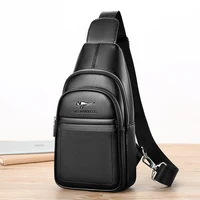 Sac à bandoulière en cuir kangourou pour homme, sac de poitrine marron, sac à bandoulière noir, sac de messager masculin, voyage décontracté, marque de luxe, nouveau 3