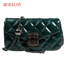 

Bag Lady Winter Pure Color Diamond Chain Bag Women's Quilted Bag Puffy Bag Mini Fashion Bag Puffing Women's Cushion Bag