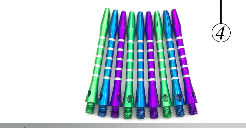Easytoday 18Pcsset Darts Shafts Accessories Six Colors Aluminum Screw Dart Shaft Standard 2BA Long 48mm Shafts Wholesale (4)