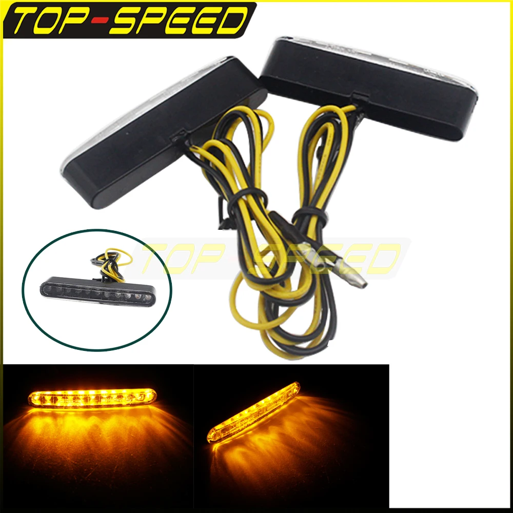 

1 пара, указатели поворота для мотоцикла, 11 светодиодов, 12 В