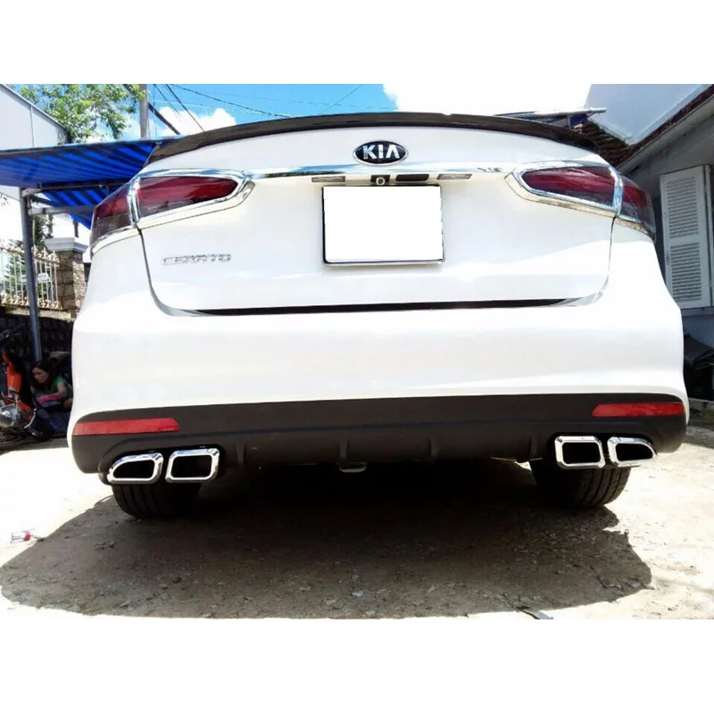 Best Price Rear Bumper Protector Spoiler For Kia Cerato 2017 Car Bumper protection Lip Diffuser Decoration Best Price Rear Bumper Protector Spoiler For Kia Cerato 2017 Car Bumper protection Lip Diffuser Decoration