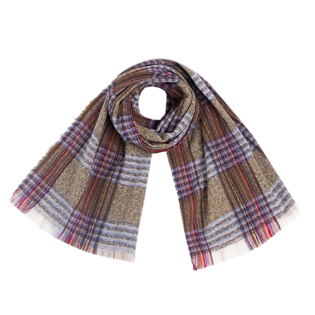 Hot 2019 New Spring Winter Scarf For Women Plaid Warm Cashmere Scarves Shawls Female Wraps Blanket Lady 919