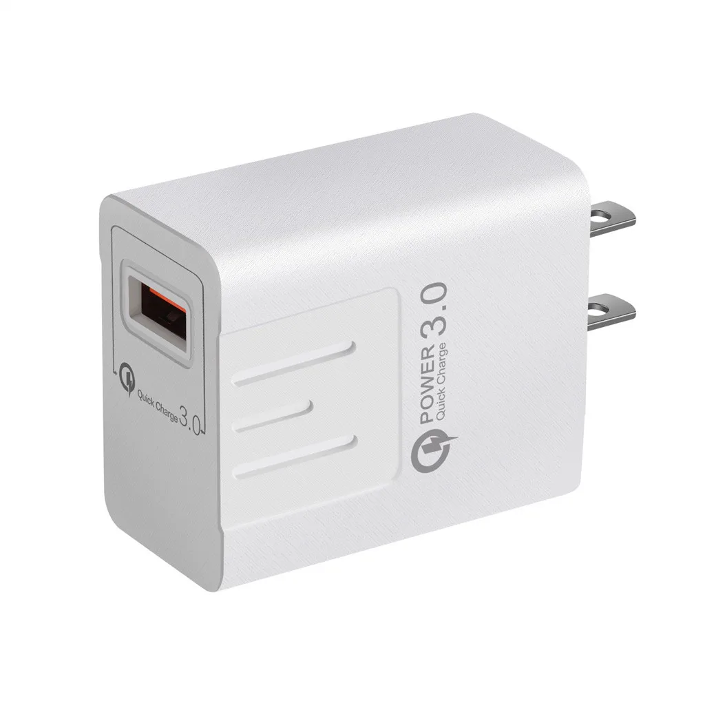 Зарядное устройство QC3.0 с usb-портом, быстрая зарядка для iPhone, штепсельная вилка США, настенный адаптер, зарядное устройство QC3.0, usb-зарядное устройство, быстрая зарядка# E30