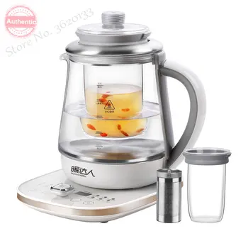 

Thermal Insulation Electric Kettle Timed Glass Health Preserving Pot Flower Tea Brewer 1.8L Microcomputer Control 1200W 220V