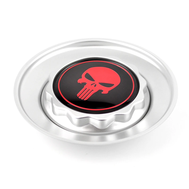 Silver Skull Для bbs RC центральный колпачок колеса 150 мм Крышка Ступицы Поворотная Монтажная 9. 23. 502 9. 24. 410 АБС-пластик - Цвет: Silver Skull