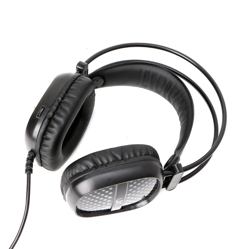 Глубокий бас наушники стерео над-Ear светодиодный светильник игровая головная повязка гарнитура для PC Gamer