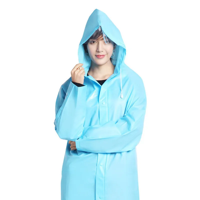 Travel matte transparent raincoat adult hiking suit waterproof men and women outdoor rain coat long poncho regenjas rain jacket
