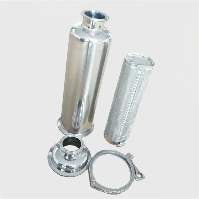 Beer Brew 1.5" Beer Filter Tri-Clamp Sanitary 304 Inline Straight Strainer with 100 Mesh Stainless Steel Screen