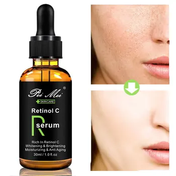 

Retinol C Whitening Face Serum Vitamin C Brighten Skin Anti Aging Remove Acne Lifting Firming Moisturizing Essence Serum 30ml