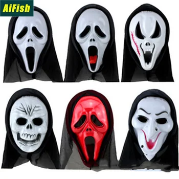 

Halloween Horror Mask Party Masquerade Masquerade Grimace Scary Scream Hedging Mask Skull Ghost Clothing Christmas Mask TM983-5