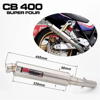 

Motorcycle modified CB400 exhaust pipe CB400 middle section stainless steel muffler set