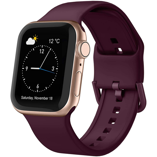 Strap For Apple Watch Band 44mm 45mm 42mm High Quality Sport Belt IWatch 40mm 38mm 41mm Series 7 6 5 4 3 SE Bracelet