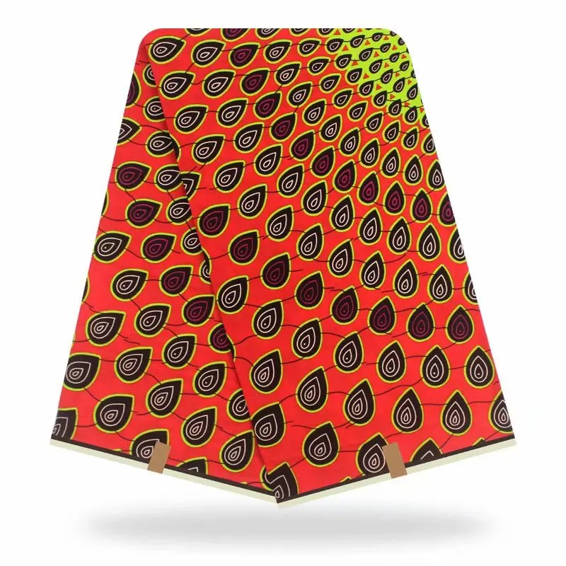 В африканском стиле голландский воск блок печати ткань Индия хлопок в африканском стиле Анкара воск ткань 6 ярдов/партия для женщин праздничное платье