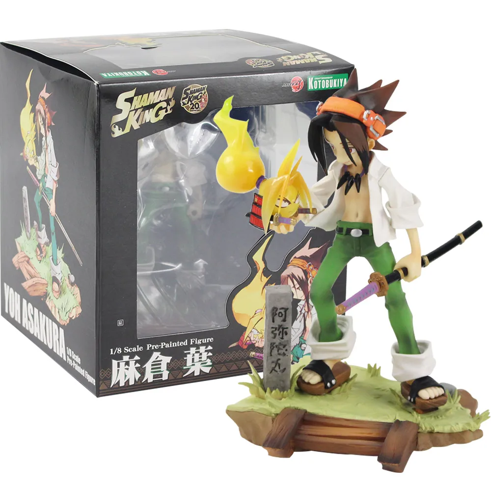 Шаман король фигурка игрушка Yoh Asakura Hao ARTFX J 1/8 масштаб предварительно окрашенная аниме Коллекционная модель куклы - Цвет: Yoh Asakura With Box