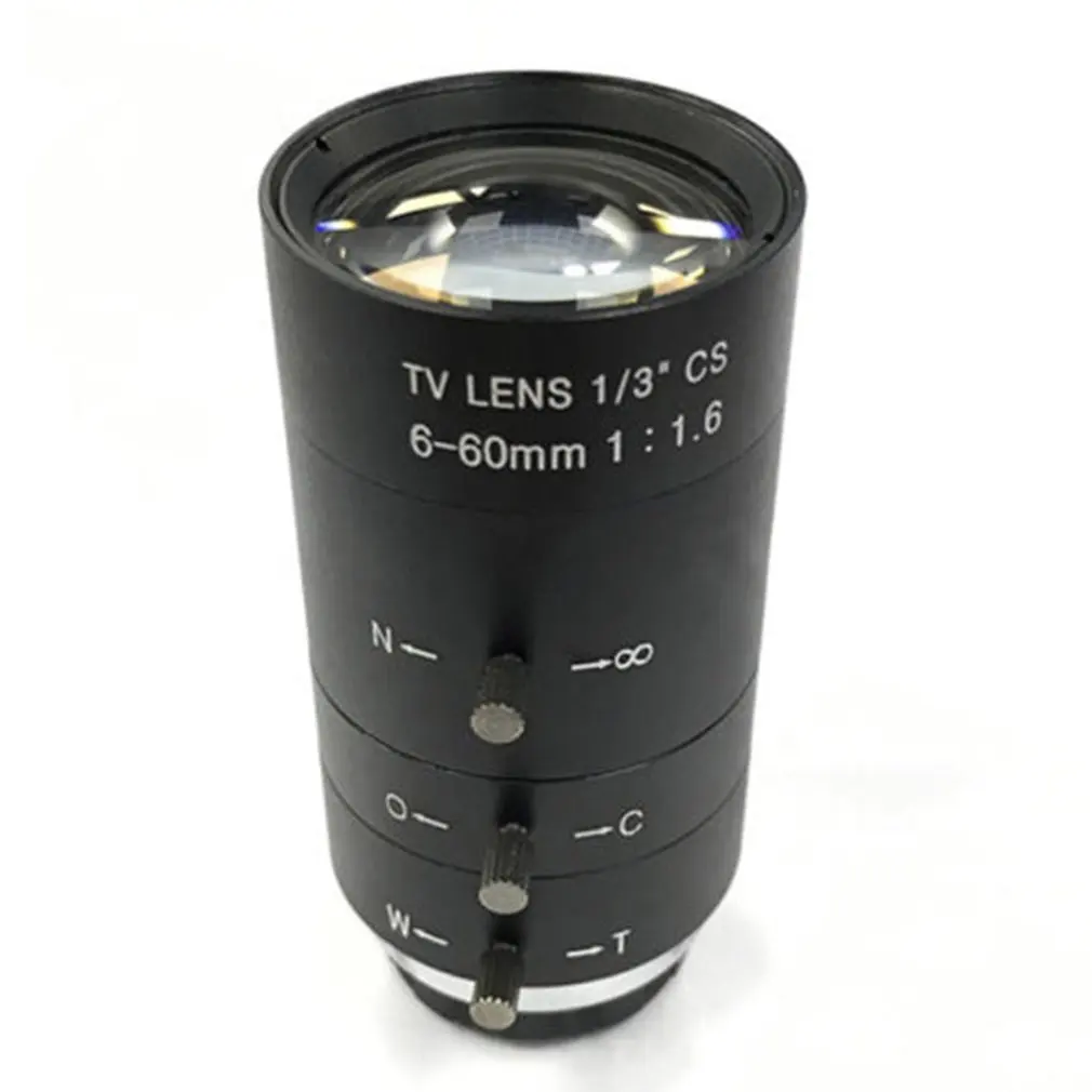 CCTV видео объектив Ручной Ирис Зум 6-60 мм CS крепление объектива для промышленного микроскопа варифокальный cctv объектив камеры наблюдения объектив