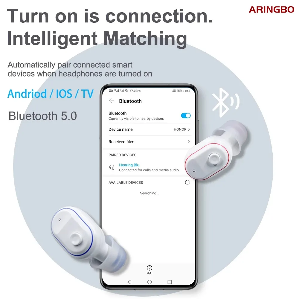 2022 Best CIC High End Invisible Hearing Aid Rechargeable 4 Channel