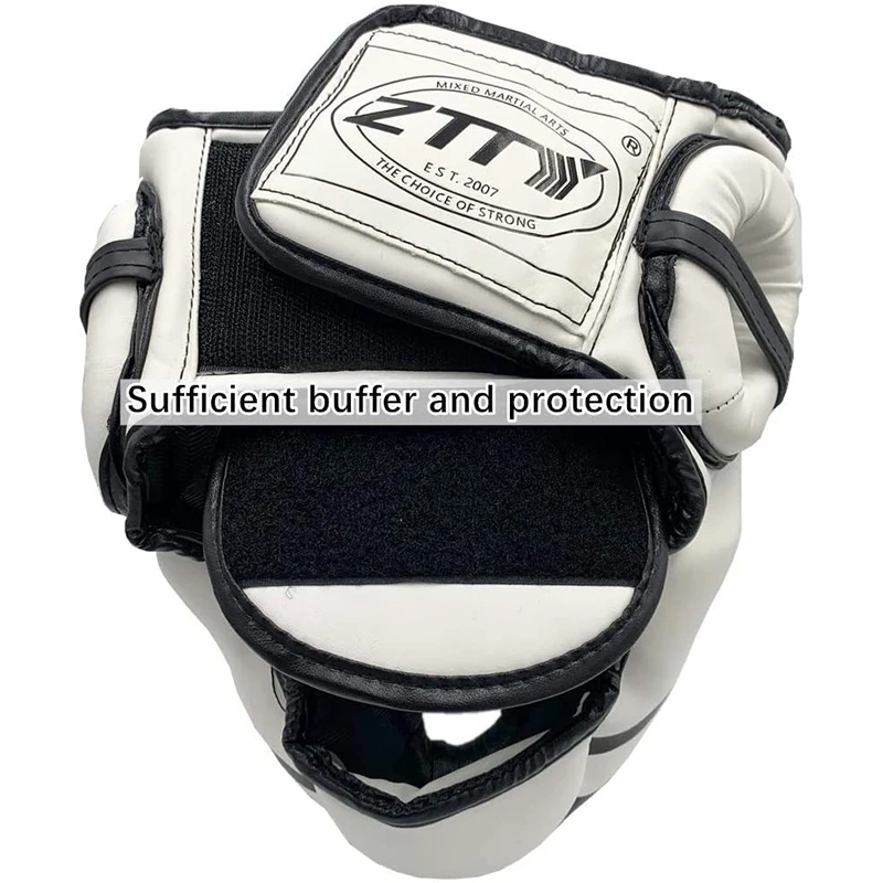 Боксерский шлем ZTTY с полным покрытием тренировочный спарринговый головной убор