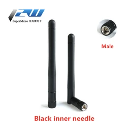 Free Shipping! High-Performance 2.4GHz 3dBi Omni WiFi Antenna with RP SMA Connector - 1PCS (Black inner needle)
