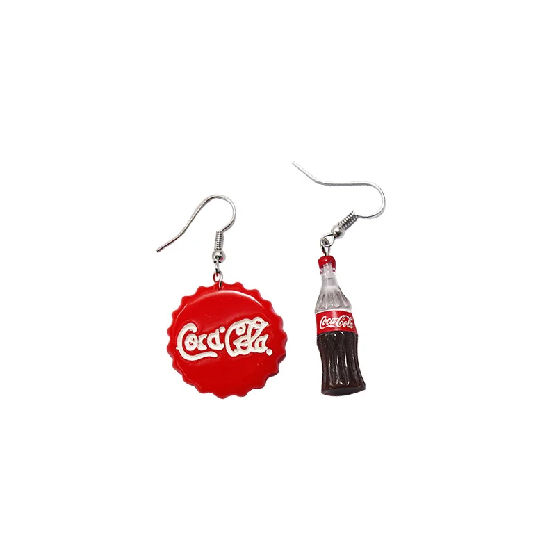 Новинка 2019 корейские креативные серьги 3umeter для женщин милые Веселые Cola без