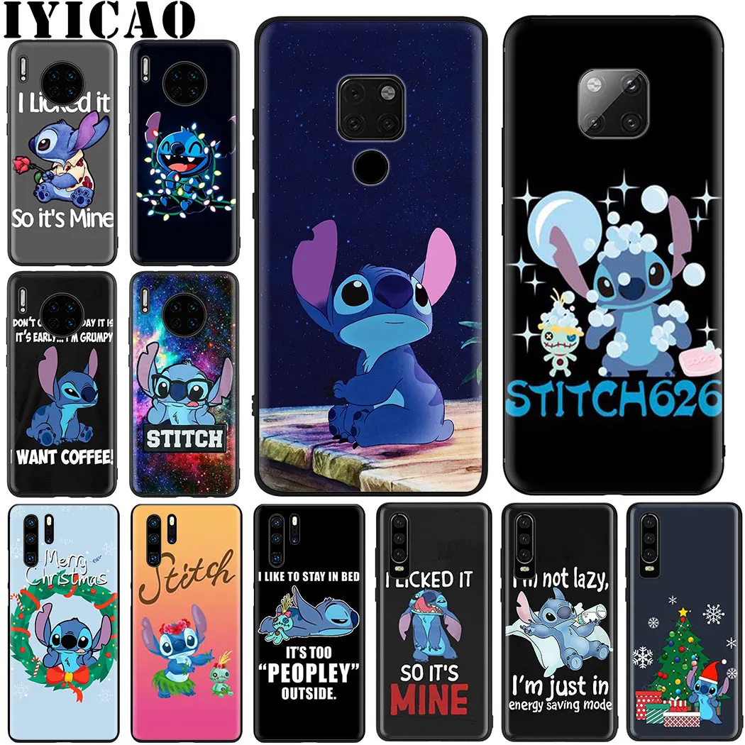 Мягкий чехол с милым мультяшным стичем для Huawei Y6 Y5 2017 2018 Y7 Prime Y9 2019 | Мобильные