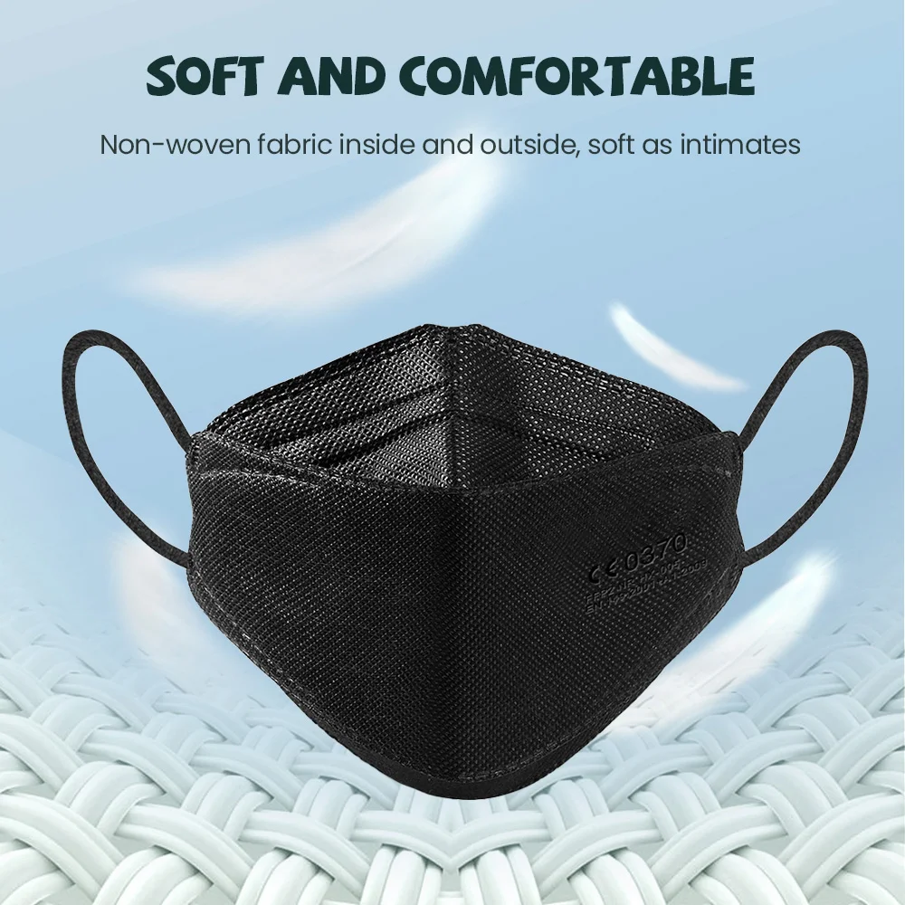 10-200PCS mascarillas niños CE FFP2 face Masks Children KN95 safe Reuseable Mouth Mask mascarilla fpp2 homologada 4 Layers mask 2