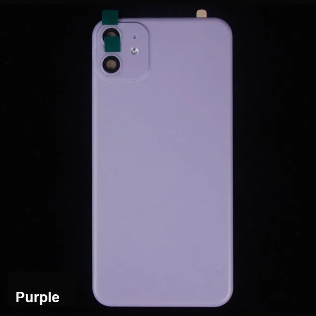 ПВХ защитная пленка для iPhone XR замена на iPhone 11 задняя пленка чехол мягкий ПВХ задний экран протектор защитный чехол - Цвет: Purple