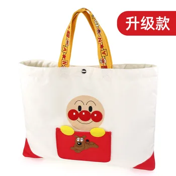

Anpanman Tote Bag Shopping Lunch Box Insulated Baby Bottle Diaper Storage Student Tutoring Canvas Mummy Bag Stroller Accessories