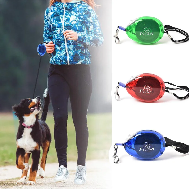 

2.5m Retractable Dog Leash Lead for Walking Automatic Extending Flexible Nylon Small Medium Dogs Traction Rope Belt