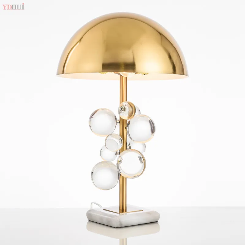 

Nordic LED Table Light Modern Bedroom Living Room Glass Ball Table Light Home Decor Bedside Lamps Table Lighting Luminaria