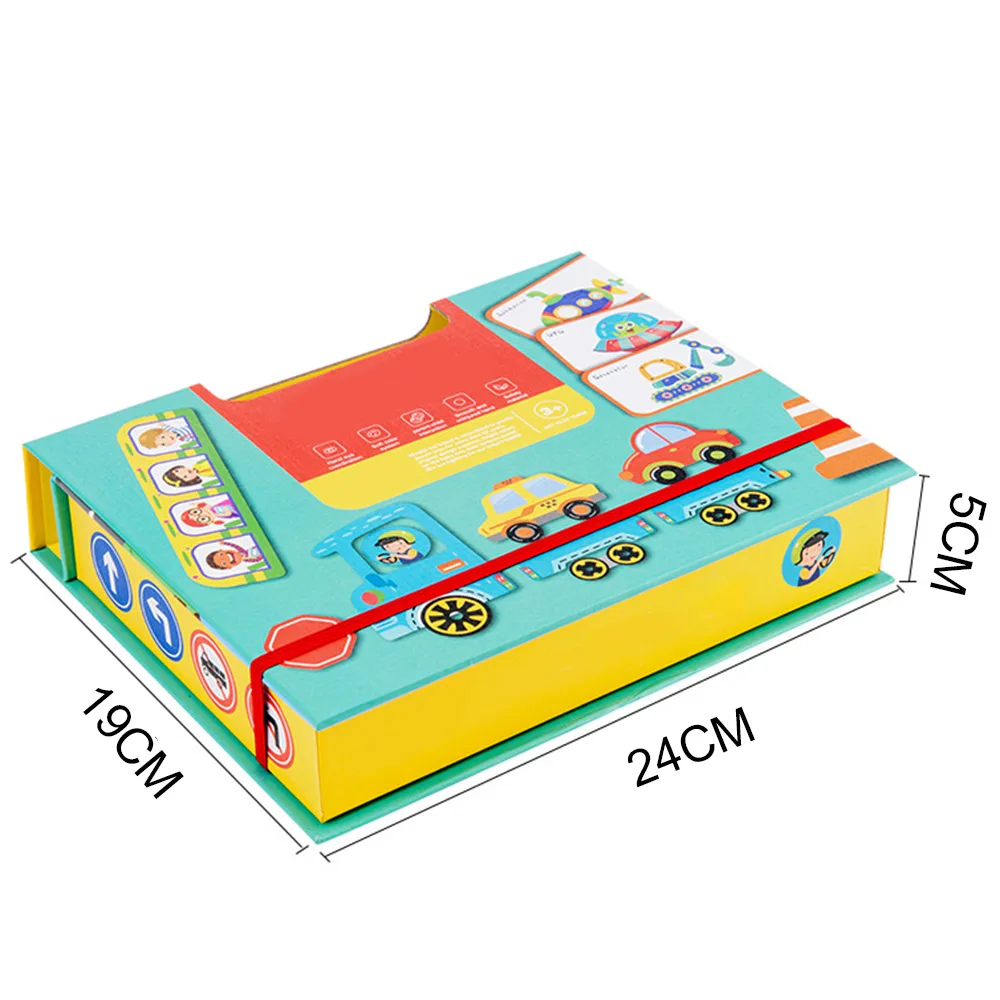 Мультфильм головоломка 3D дорожка подходящая головоломка игры игрушка Раннее Обучение дорожного движения Обучающие игрушки-пазлы для детей подарок