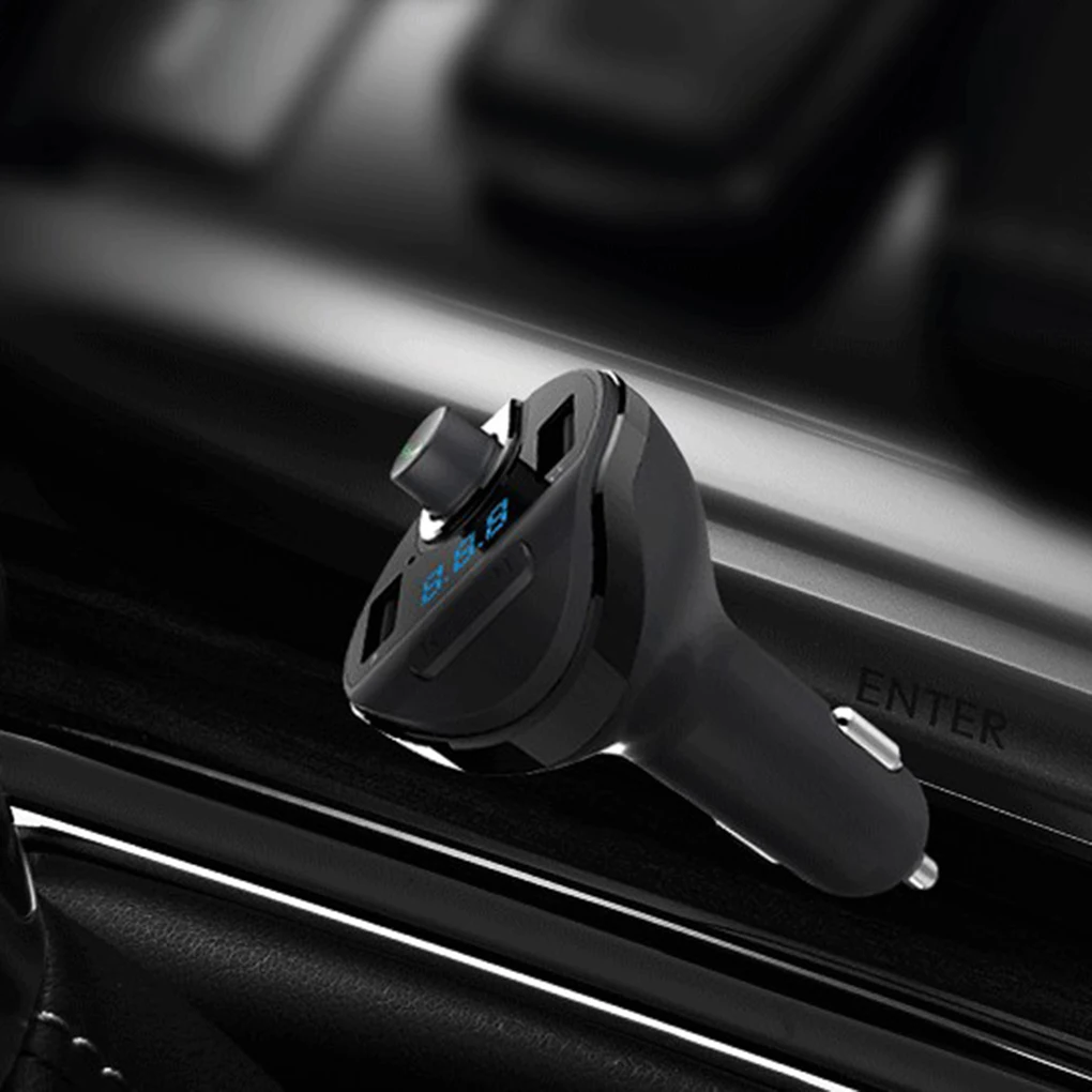 T20 Автомобильный Bluetooth MP3-плеер прикуриватель автомобильный двойной USB зарядное устройство fm-передатчик Авто Hands-free вызов