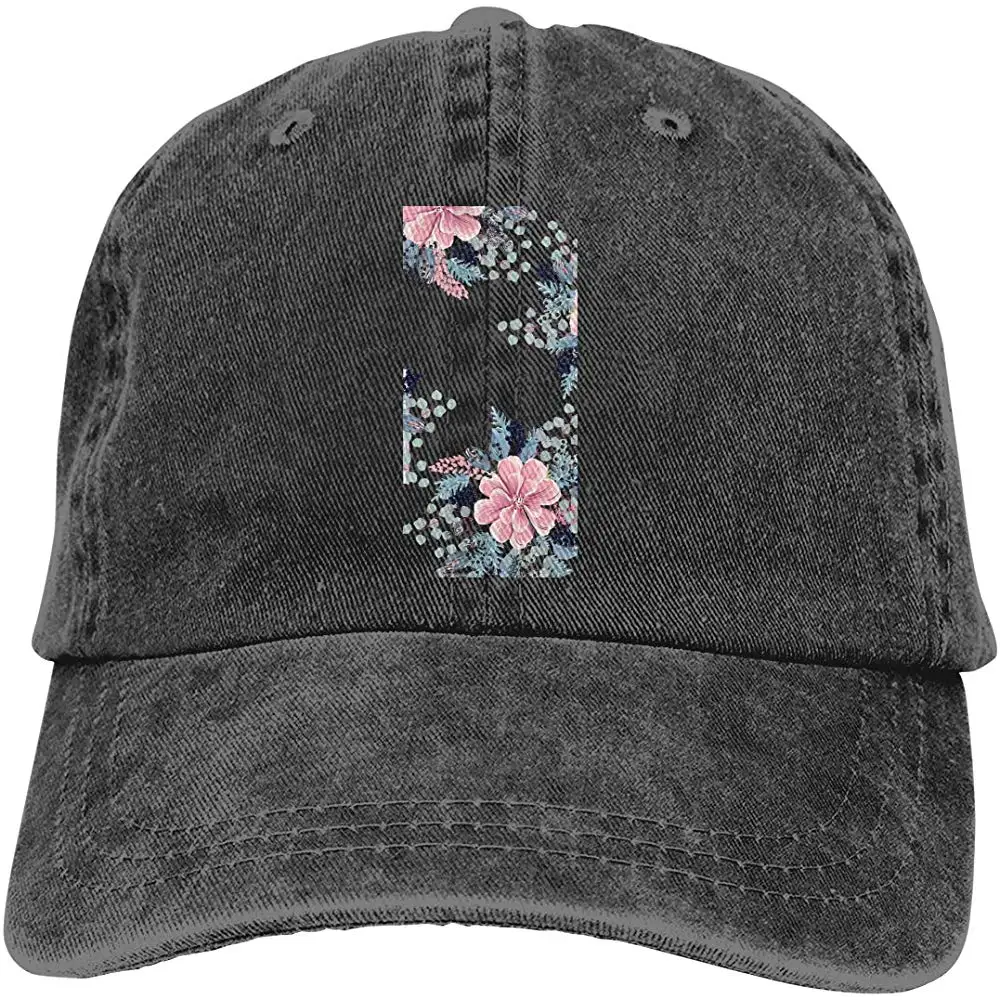 Ejiazhan7 Бегония цветок Ретро Регулируемая ковбойская Джинсовая Шляпа Унисекс Хип Хоп черные бейсболки