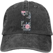 Ejiazhan7 Бегония цветок Ретро Регулируемая ковбойская Джинсовая Шляпа Унисекс Хип Хоп черные бейсболки