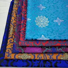 Китайская жаккардовая парча Чонсам монгольский халат материал спиннинг богатый цветок ткань украшение ручной работы шелковая атласная ткань