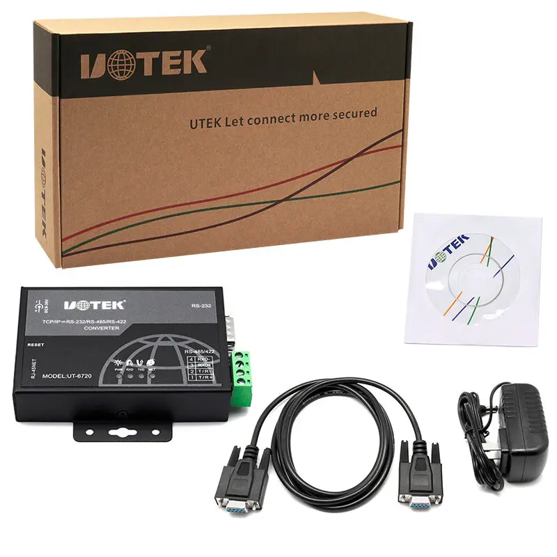 Сетевой преобразователь UT-6720 485 turn Ethernet TCP/IP в последовательный RS232/422/485
