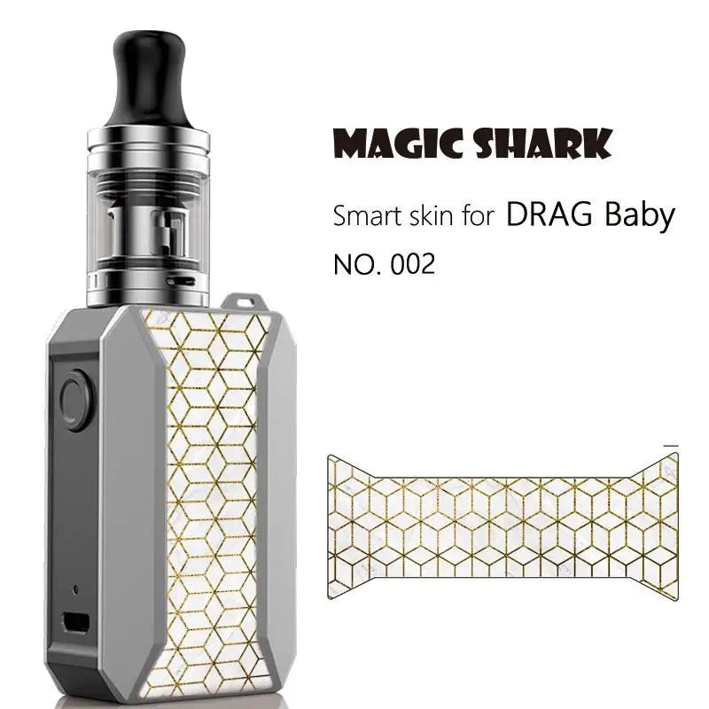 Magic Shark Star Sky Bling Pikachu напольный водонепроницаемый ультратонкий стерео стикер чехол пленка для Voopoo Drag Baby Trio 001-011 - Цвет: 002