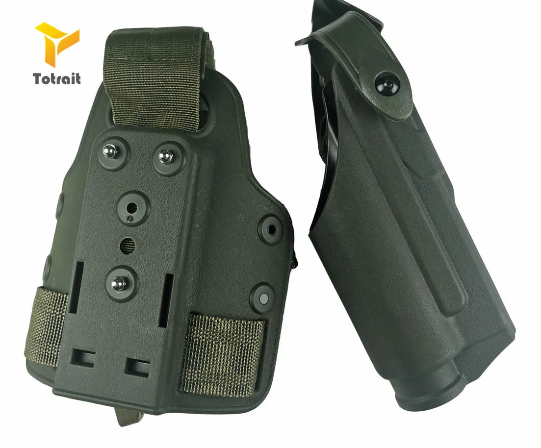 Страйкбол Safariland пистолет Glock17 19 22 23 31 Ремень Кобуры вспышка светильник для правой руки использовать ноги кобура светильник подшипник glock кобура - Цвет: lamp-green
