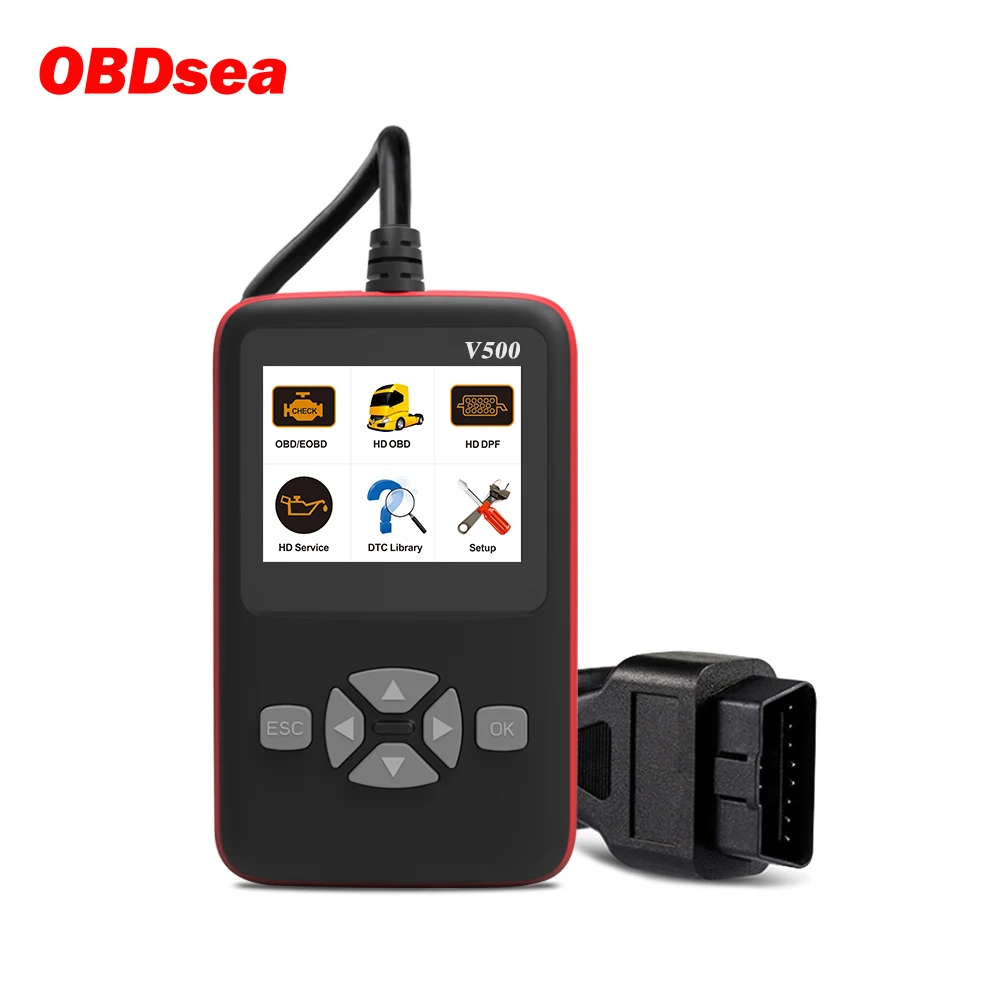 V500 автомобильный Грузовик Obd2 сканер для автомобиля грузовик сверхмощный авто код ридер DPF Сброс масла CR-HD автомобиля диагностический инструмент PK NL102P