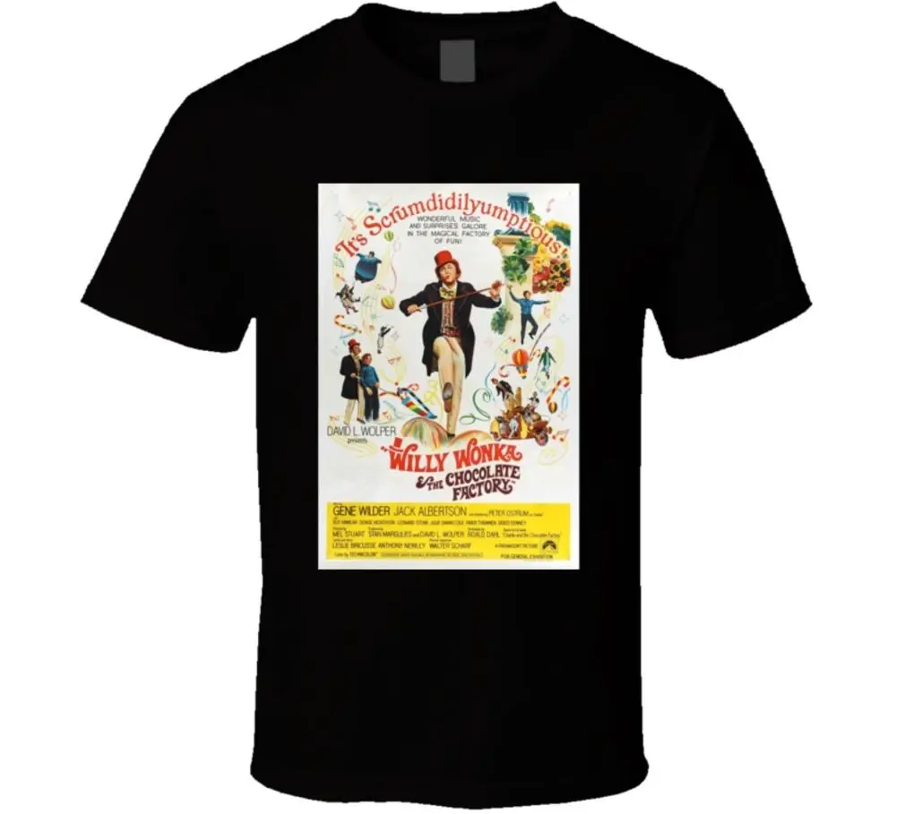 Willy Wonka and The Chocolate Factory Cool 70's Comedy Винтаж классическое кино пос мультфильм