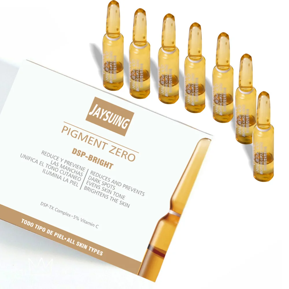 7 pcs set 7 шт./компл. оригинальным пигментными чернилами нулевой dsp-яркий темных пятен ампул уход за кожей лица, избавление от веснушек, удалить отбеливание Сыворотки - Вес нетто: 7 pcs set