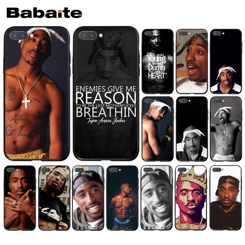 Купить Чехол для телефона Babaite tupac Huawei Honor 8X 9 10 20 Lite 7A 7C Honor10i 9X Pro play 8C  Мобильные телефоны и | Бамперы (4000618922411)