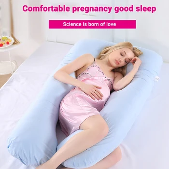 

Sleeping Support Pillow For Pregnant Women Body Cotton Pillowcase U Shape Maternity Pillows Pregnancy Side Sleepers Bedding 5