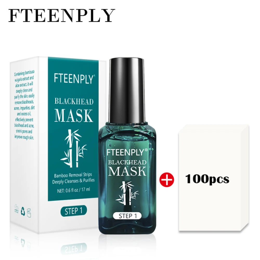 FTEENPLY Сыворотка для удаления черных точек Глубокая очистка поры на носу маска