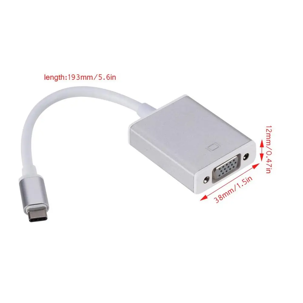 USB 3,1 C Тип C к HDMI VGA Аудио адаптер Женский цифровой Av многопортовый адаптер конвертер кабель для ноутбука Macbook Google