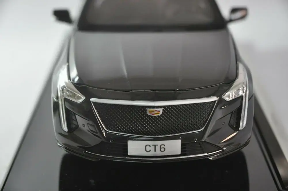 1:18 литая под давлением модель для GM Cadillac CT6 черный седан Игрушечная машина из сплава миниатюрная коллекция подарки CT